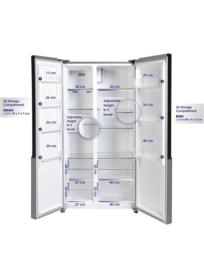 SUPER GENERAL Side By Side Refrigerator KSGR895SBS Inox  - Image 3