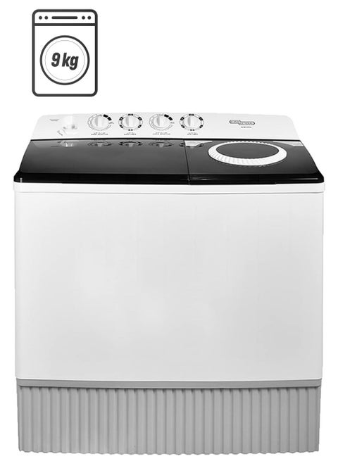Semi Automatic Washing Machine with Lint Filter, Large 9 kg 321 kW KSGW96N White