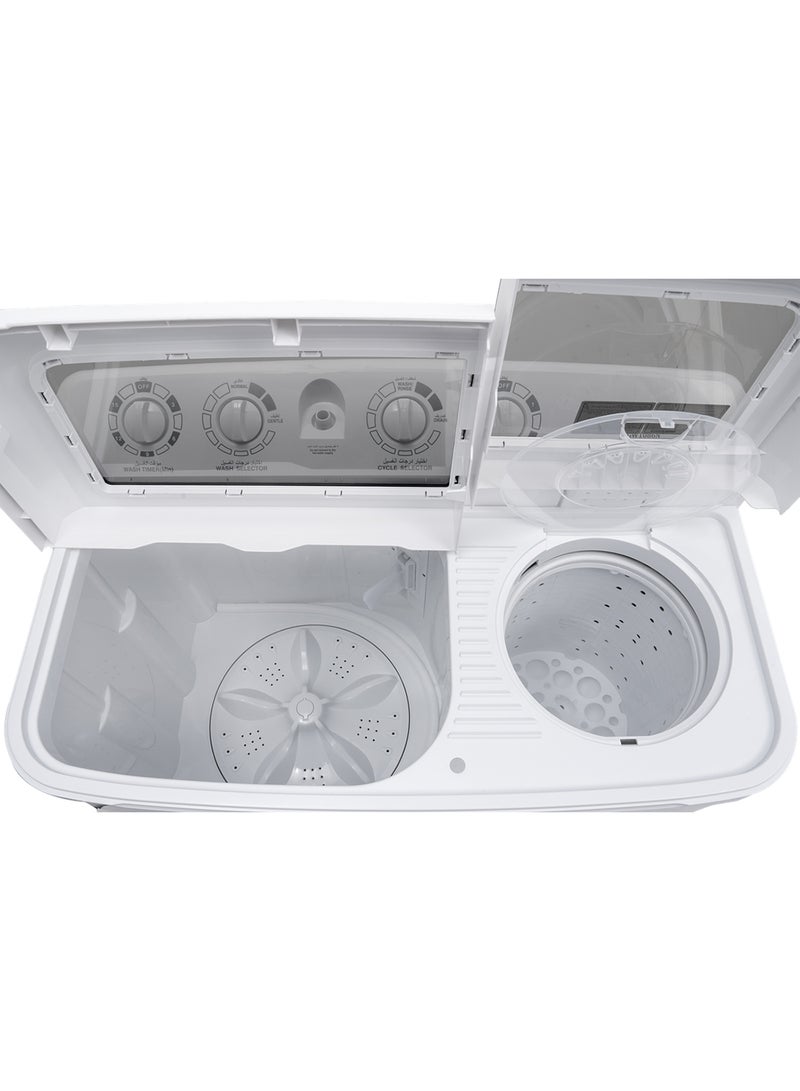 Semi Automatic Twin-Tub Washing Machine with High Efficiency | 10 kg 353 kW KSGW1086N White