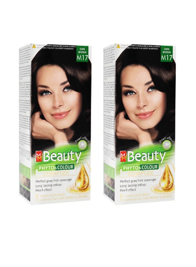أم أم بيوتي قطعتين من صبغة الشعر الدائمة لون M17 125 جرام - Image 1