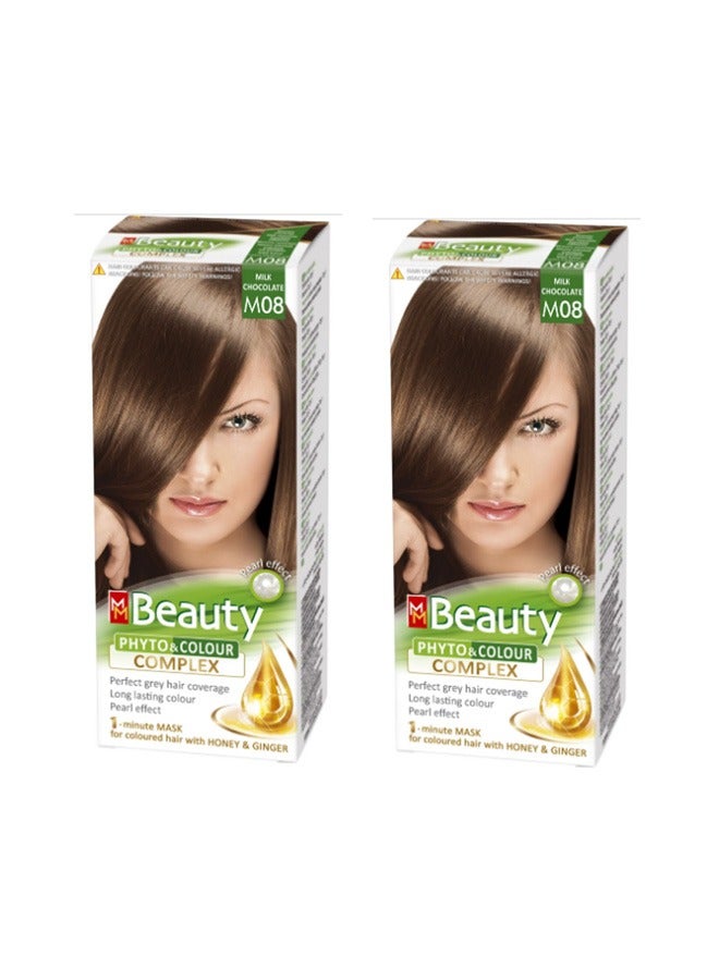 MMBeauty - 2 Pieces of Permanent Hair Dye color M08 125grams - Image 1