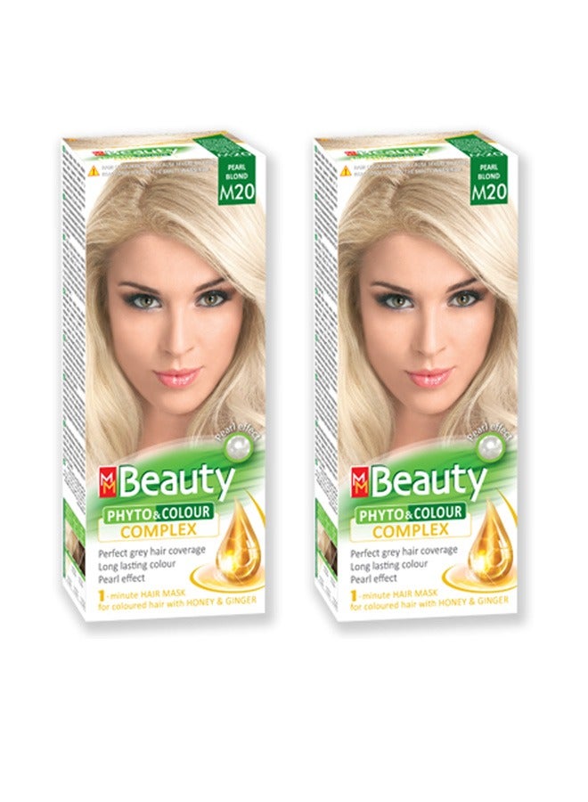 أم أم بيوتي قطعتين من صبغة الشعر الدائمة لون M20 125 جرام - Image 1