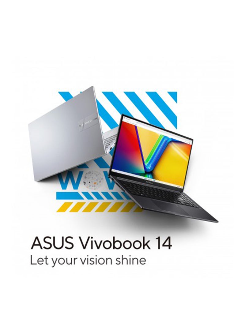 ASUS - Vivobook 14 Slim Laptop With 14-Inch Display, Core i5-1335U Processor/8GB RAM/512GB SSD/Intel UMA Graphics/Windows 11 Home English/Arabic Quiet Blue (Upgraded Version) - Image 1