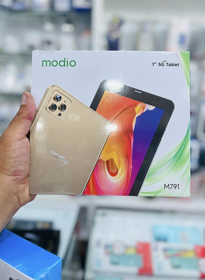 modio M791 7-Inch Smart Tablet Dual SIM Gold 4GB RAM 64GB 5G - International Version - Image 5