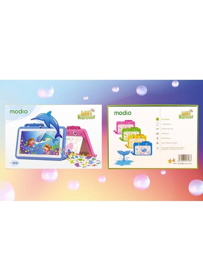 modio - M51 Kids Tablet Green 4GB RAM 64GB WIFI With Small School Stationary Set – International Version - Image 1