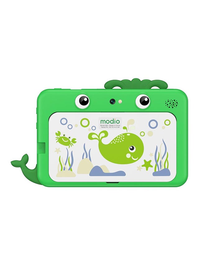 modio - M51 Kids Tablet Green 4GB RAM 64GB WIFI With Small School Stationary Set – International Version - Image 1