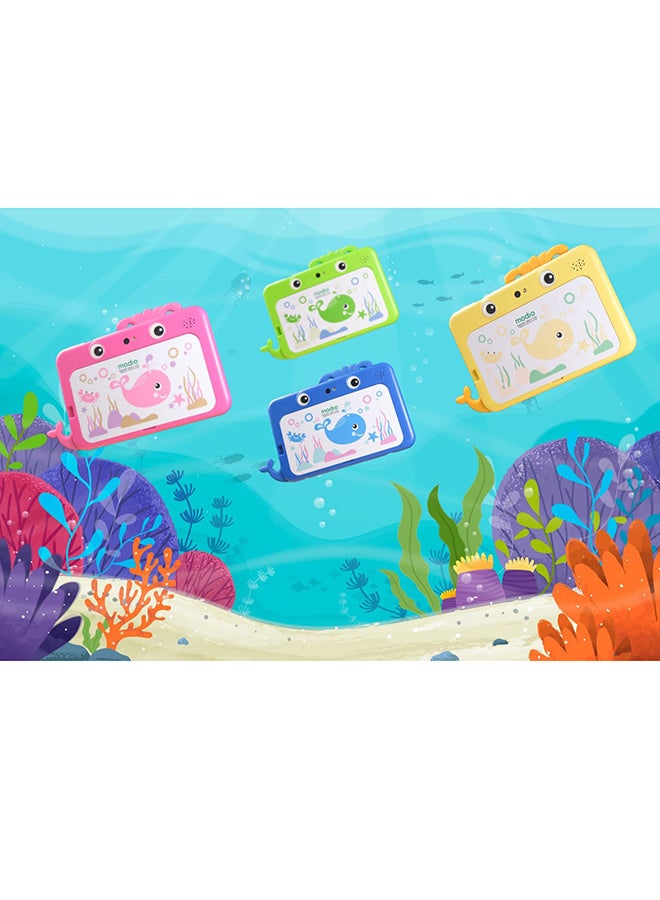 modio - M51 Kids Tablet Green 4GB RAM 64GB WIFI With Small School Stationary Set – International Version - Image 1