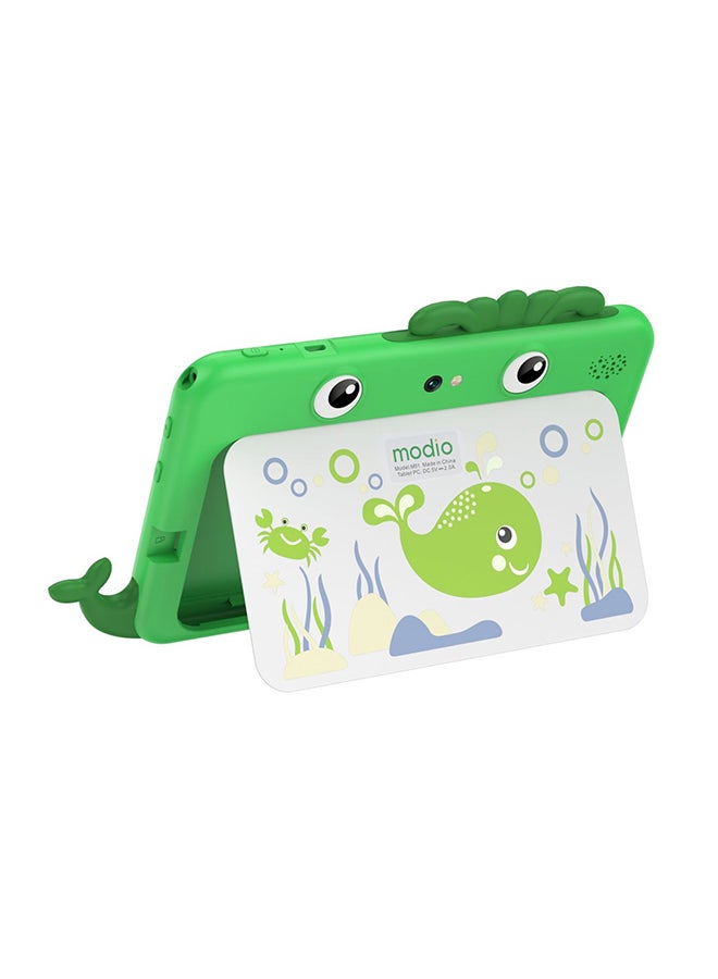 modio - M51 Kids Tablet Green 4GB RAM 64GB WIFI With Small School Stationary Set – International Version - Image 1