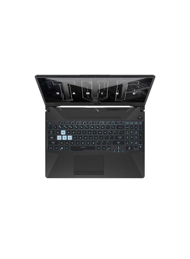 ASUS - TUF Gaming F15 15.6 Inch Full HD 144Hz Display, Core i7-11800H Processor 2.3GHz/8GB RAM/512GB SSD/Nvidia GeForce RTX 3050 4GB/Windows 11/ English/Arabic Graphite Black - Image 1