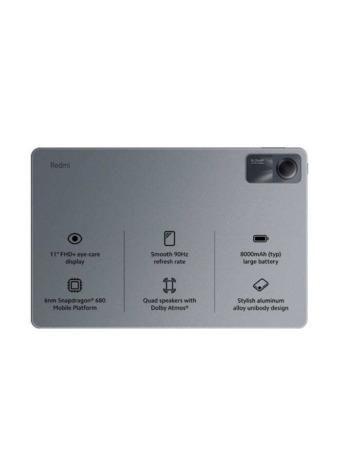 شاومي شاشة Redmi Pad SE مقاس 11 بوصة بدقة FHD Plus باللون الرمادي الجرافيتي وذاكرة الوصول العشوائي (RAM) سعة 8 جيجابايت وذاكرة الوصول العشوائي (Wi-Fi) سعة 256 جيجابايت - الإصدار العالمي - Image 5