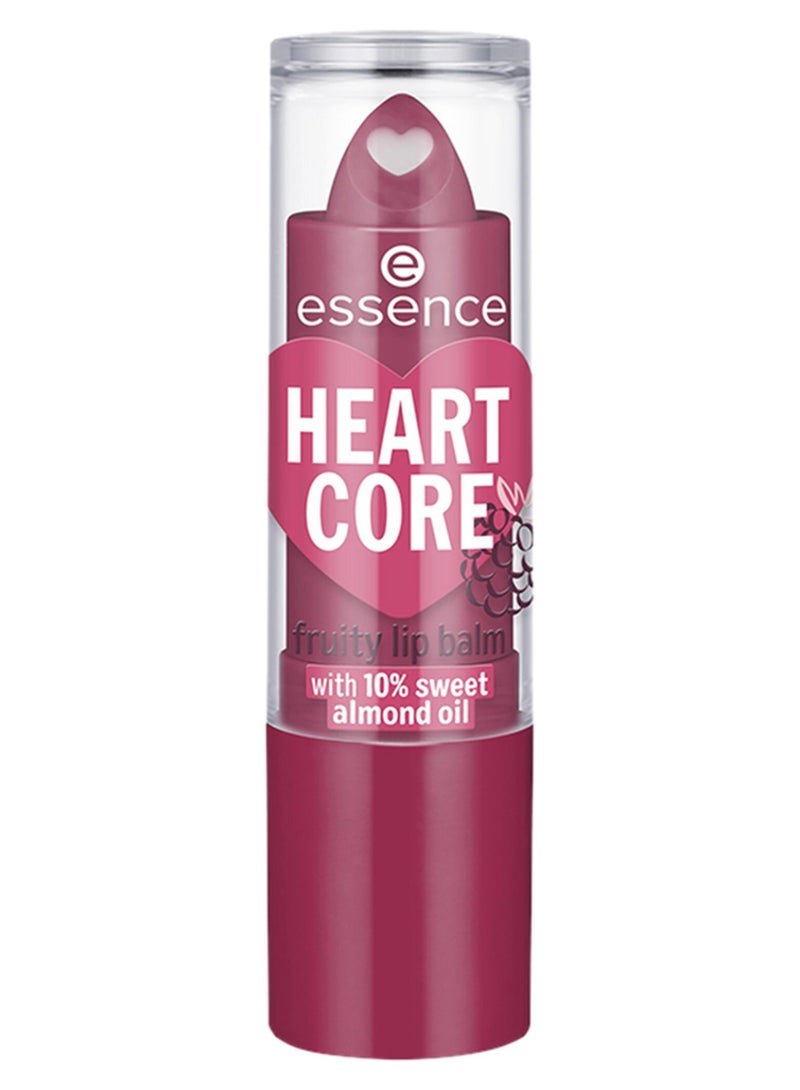 Essence Heart Core Fruity Lip Balm | 05 Bold Blackberry | Nourishing Hydrating Vegan Lip Stick | Sheer Colour Changing Lip Care for Smooth Soft Lips | Pack of 1 (3g) 05Bold Blackberry - Image 1