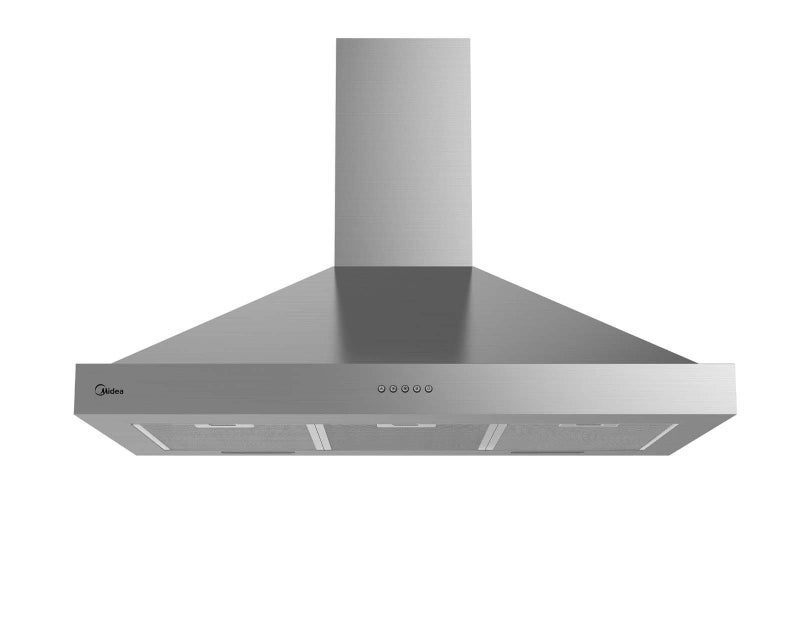 مديا شفاط مدخنة بثلاث سرعات E90AEW2A43 ستانلس ستيل  - Image 2
