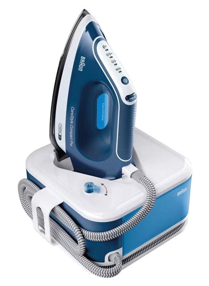 BRAUN CareStyle Compact Pro Steam Generator, 1.5 ltr Tank, Smart iCare, Turbo mode, Auto Off, 6.5 barpump pressure 1.5 L 2400 W IS 2565 Blue  - Image 1
