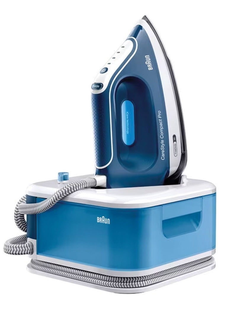 BRAUN CareStyle Compact Pro Steam Generator, 1.5 ltr Tank, Smart iCare, Turbo mode, Auto Off, 6.5 barpump pressure 1.5 L 2400 W IS 2565 Blue  - Image 2