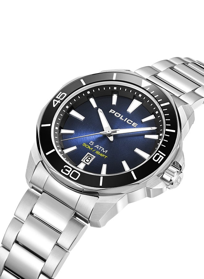 POLICE Men's Analog Round Shape Metal Wrist Watch PEWJH0021402 - 43 Mm  - Image 4