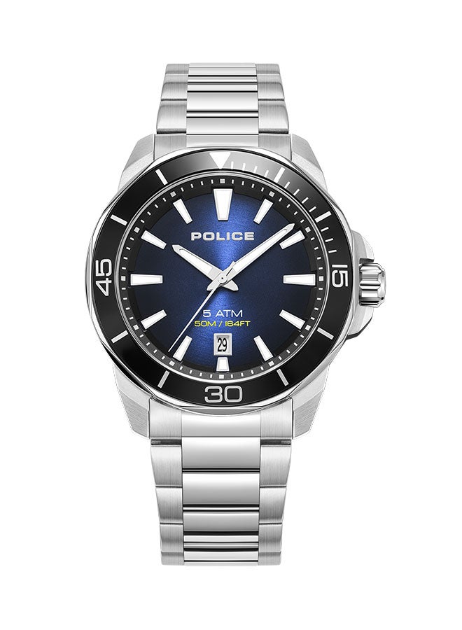 POLICE Men's Analog Round Shape Metal Wrist Watch PEWJH0021402 - 43 Mm  - Image 1