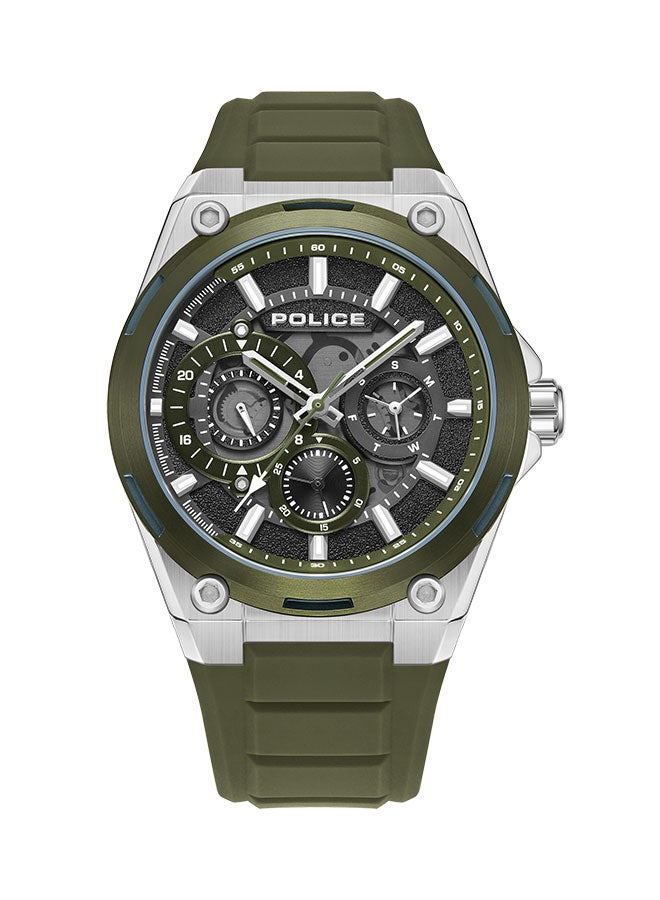 POLICE Men's Chronograph Round Shape Silicone Wrist Watch PEWJQ2203242 - 45 Mm - Image 1