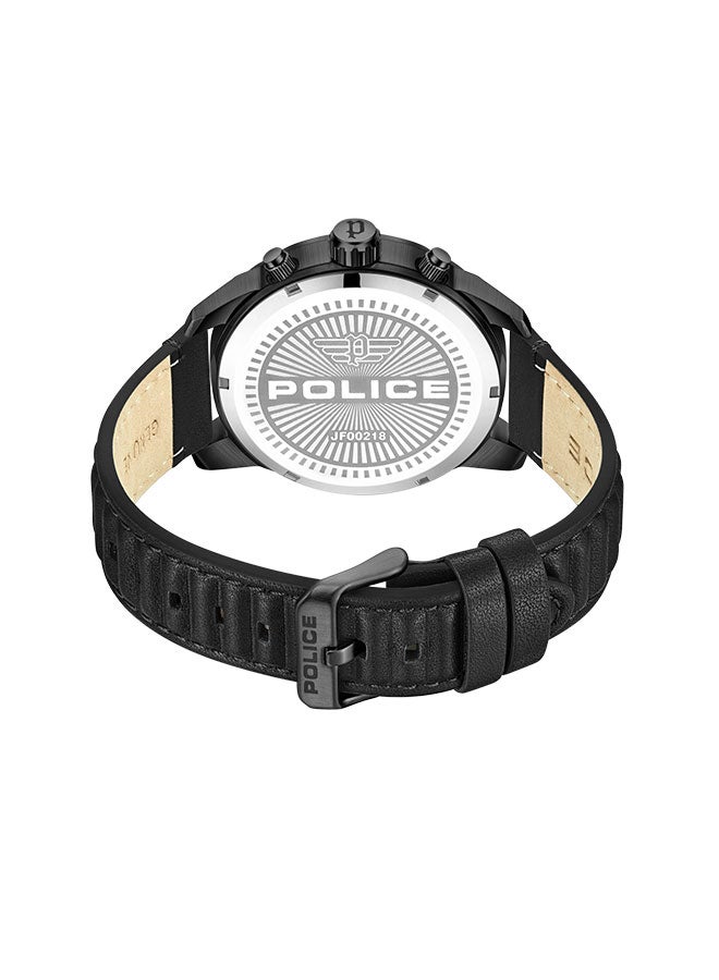 POLICE Men's Chronograph Round Shape Leather Wrist Watch PEWJF0021803 - 45 Mm  - Image 3