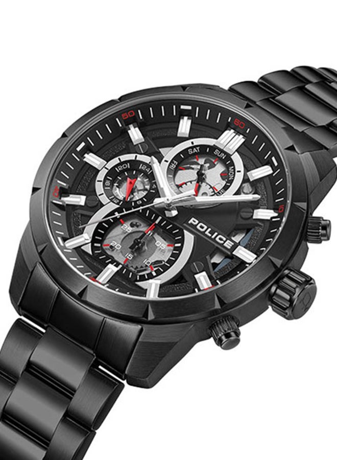 POLICE - Men's Chronograph Round Shape Metal Wrist Watch PEWJK0021806 - 45 Mm - Image 1