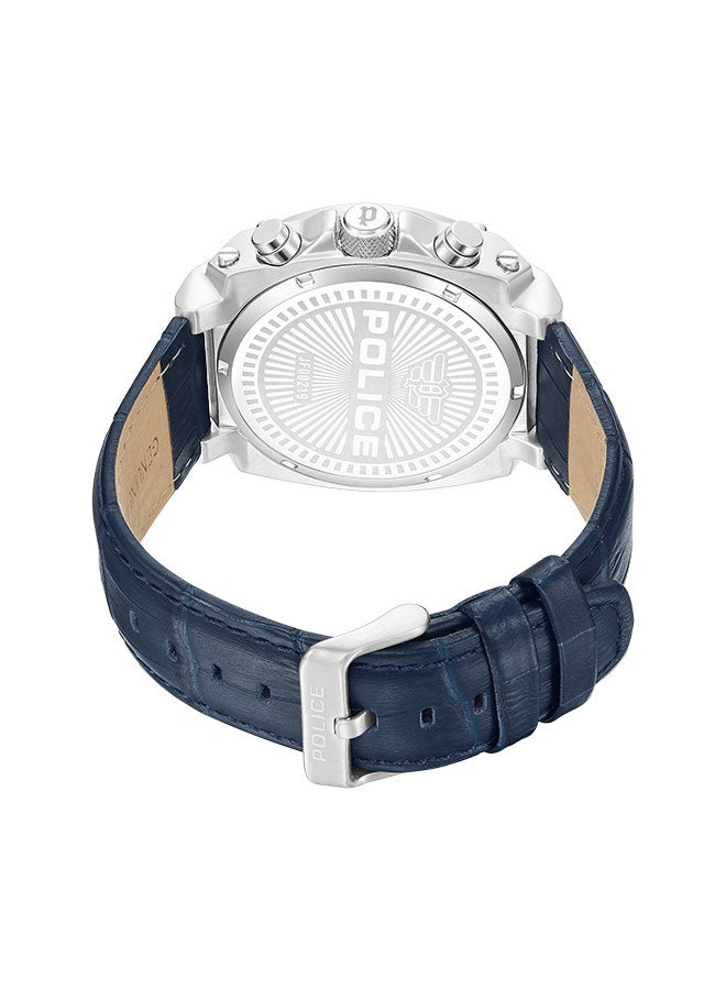 بوليس ساعة يد كرونوغراف جلدية دائرية الشكل للرجال PEWJF0021901 - 45 ملم - Image 3