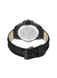 POLICE Men's Chronograph Round Shape Leather Wrist Watch PEWJF0022501 - 46 Mm  - Image 3