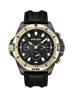 POLICE Men's Chronograph Round Shape Leather Wrist Watch PEWJF0022501 - 46 Mm  - Image 1