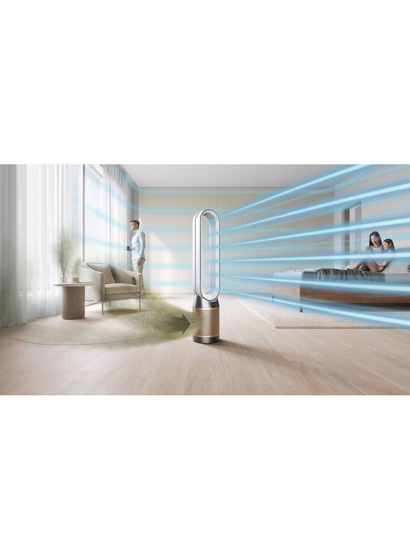 dyson - Purifier Cool™ Formaldehyde Air Purifier TP09 Comes With 3 Pin UK/UAE Plug TP09 (Nickel/Gold) Nickel/Gold - Image 1