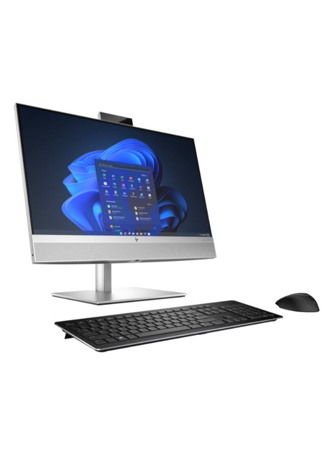 EliteOne 840 G9 All in one 24-inch Touch Screen FHD (1920x1080) Display/Core i7-12700 Processor/8GB RAM/512GB SSD/Windows  With Wireless Keyboard & Mouse / Wi-Fi 6E English/Arabic Silver