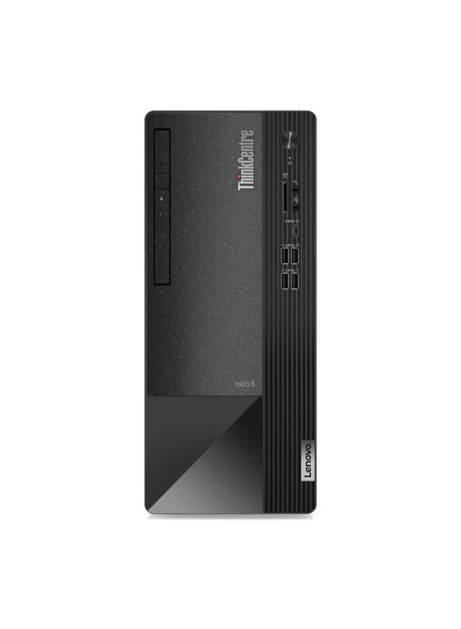 Lenovo ThinkCenter neo 50t With Intel Core i7-12700 Processor/8GB Ram/512GB SDD/ DOS(Without Windows)/Integrated Intel UHD Graphics 770 With USB Mouse & Keyboard Black - Image 1