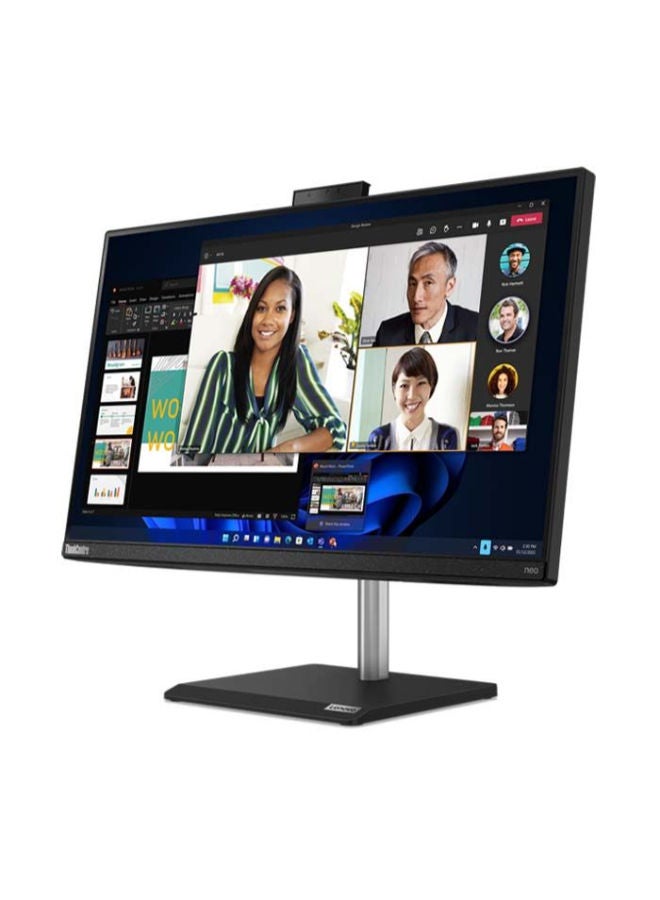 Lenovo - ThinkCentre neo V30a 24 AIO With 23.8-inch Full HD (1920x1080) Display IPS, Intel core i5-12450H Processor/8GB RAM/512GB SSD M.2/DOS(Without Windows)/Intel UHD Graphics With USB Keyboard + Mouse English/Arabic Raven Black - Image 1
