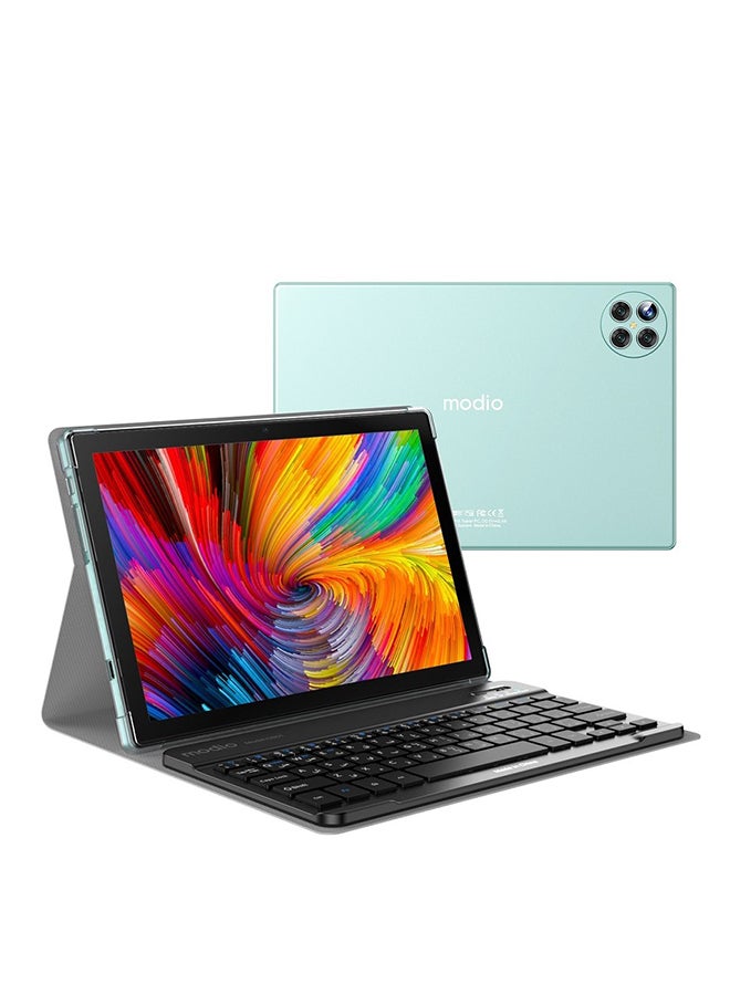 modio M19 Smart Android Kids Tablet 10-Inch Display Dual SIM Green 8GB RAM 512GB 5G – International Version With Bluetooth Keyboard - Image 1