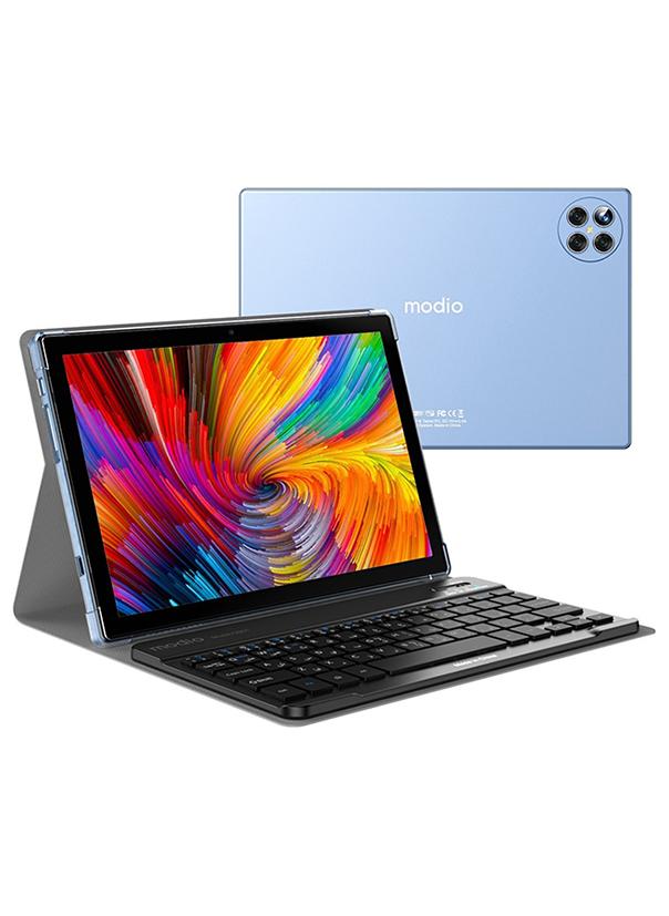 موديو تابلت M19 ذكي يعمل بنظام أندرويد للأطفال، شاشة 10 بوصة، ثنائي الشريحة، أزرق، 8 جيجابايت رام، 512 جيجابايت، الجيل الخامس - إصدار عالمي مع لوحة مفاتيح بلوتوث - Image 1