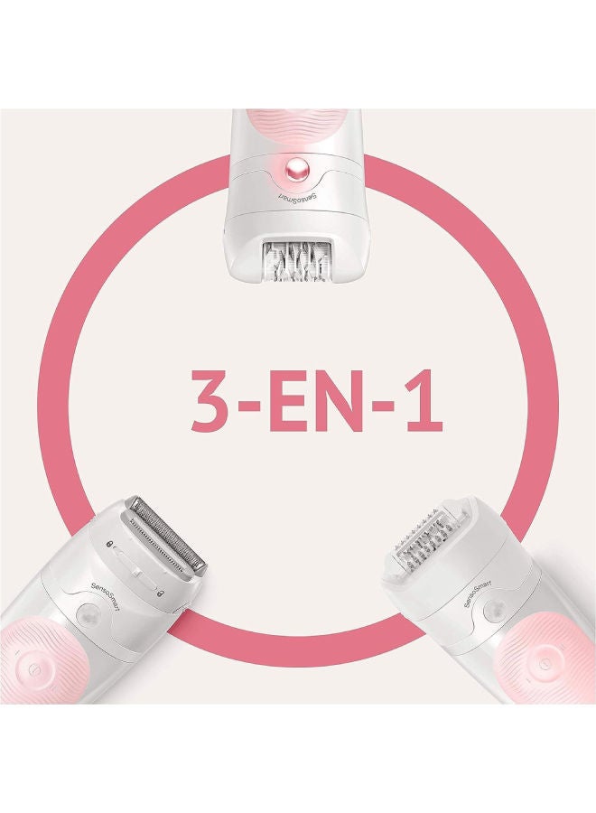 براون ماكينة سيلك ابيل 5 لإزالة الشعر للاستخدام الجاف والمبلل للنساء، ابيض - SES5-620 25 سم - Image 3