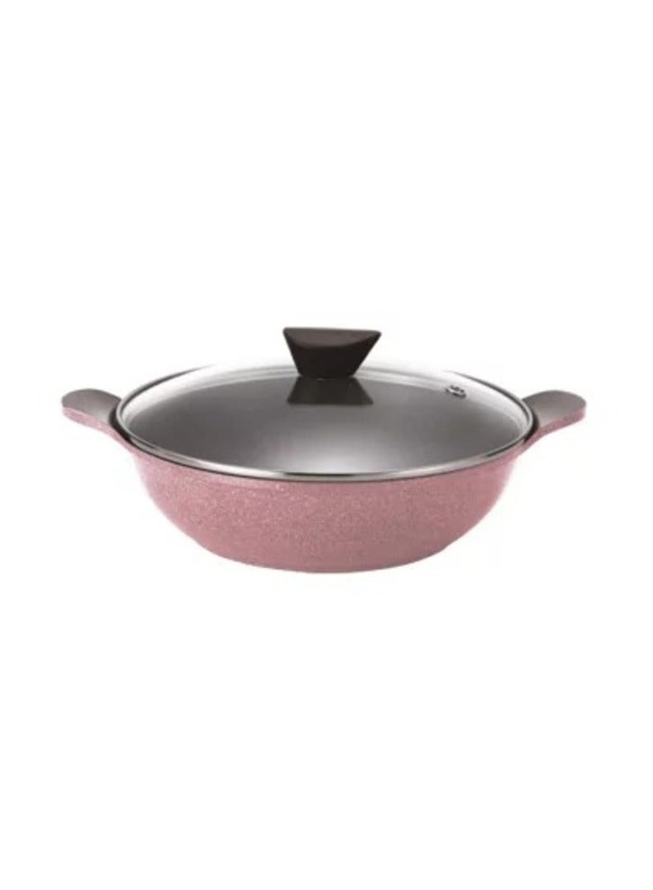 Neoflam Exterma Granite Frying Pan Pink 36cm - Image 1