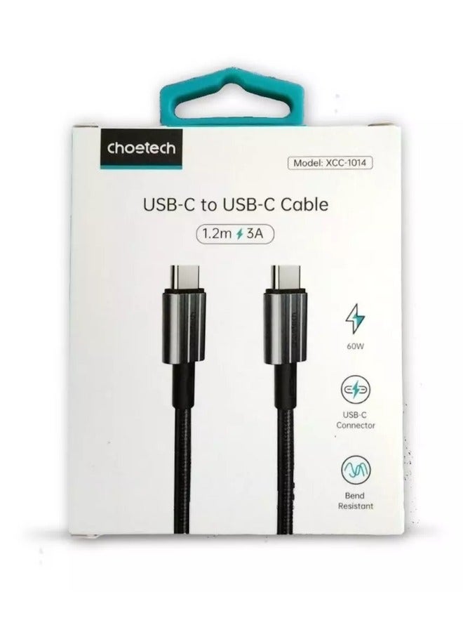 Type-C to Type-C PD60W Fast Charge 1.2m black