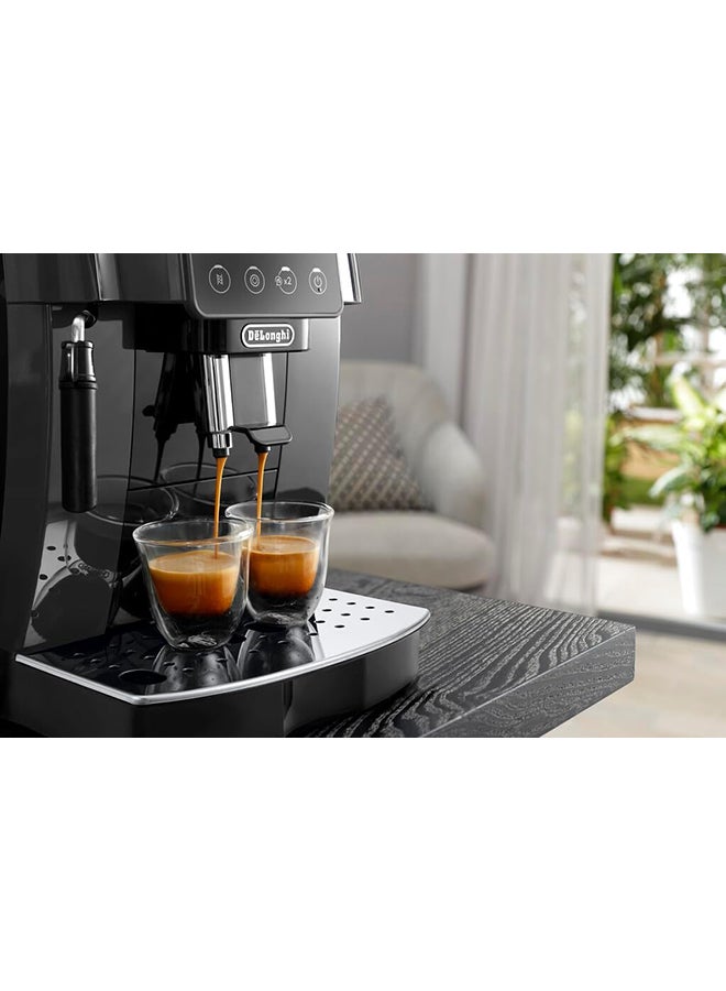 De'Longhi - Magnifica Start Fully Automatic Coffee Machine,The Freshest Coffee ,Sift Touch Control Panel,Traditional Milk Frother ,One Touch Recipes 1.8 L 1450 W ECAM220.22.GB Black/Grey - Image 1