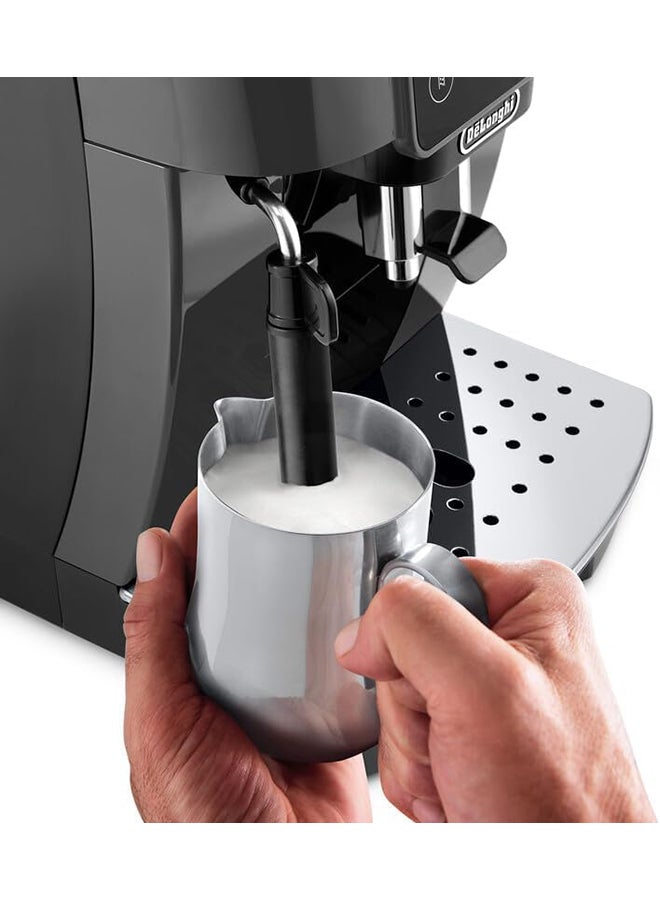 De'Longhi - Magnifica Start Fully Automatic Coffee Machine,The Freshest Coffee ,Sift Touch Control Panel,Traditional Milk Frother ,One Touch Recipes 1.8 L 1450 W ECAM220.22.GB Black/Grey - Image 1