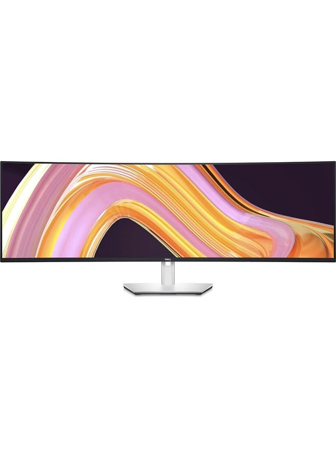 DELL - Ultra Sharp 49" 5K Dual QHD Ultrawide Curved Monitor, 60 Hz Refresh Rate, 8 / 5 ms Response Time, 1.07 Billion Colors, 350 cdm Brightness, LED Backlight, USB-C, U4924DW Black - Image 1
