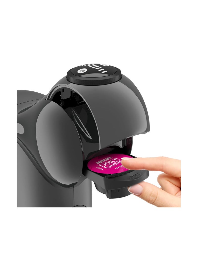 نسكافيه Dolce Gusto Genio S Coffee Capsule Machine By Krups 15 Bars Ultra-Compact High Pressure Over 30 Coffee Creations Selectable Drink Size Auto Shut-Off 0.8 L 1500 W KP243B Anthracite - Image 4