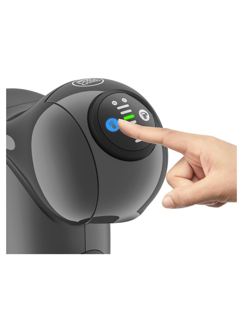 نسكافيه Dolce Gusto Genio S Coffee Capsule Machine By Krups 15 Bars Ultra-Compact High Pressure Over 30 Coffee Creations Selectable Drink Size Auto Shut-Off 0.8 L 1500 W KP243B Anthracite - Image 5