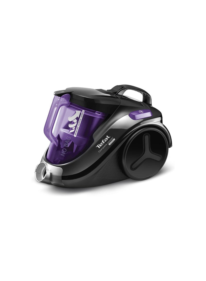 Tefal Compact Power Vacuum Cleaner, Bagless, 750W=2000W, 1,5L Capacity, Black/Purple - TW3719EG 2000 W TW3719EG Multicolour - Image 2