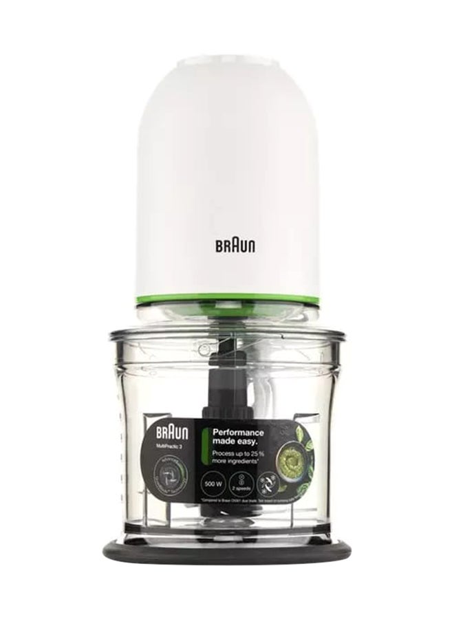 BRAUN 2-In-1 Chopper  Ice Crusher Quadeblade Technology 350 W CH3011WH White 