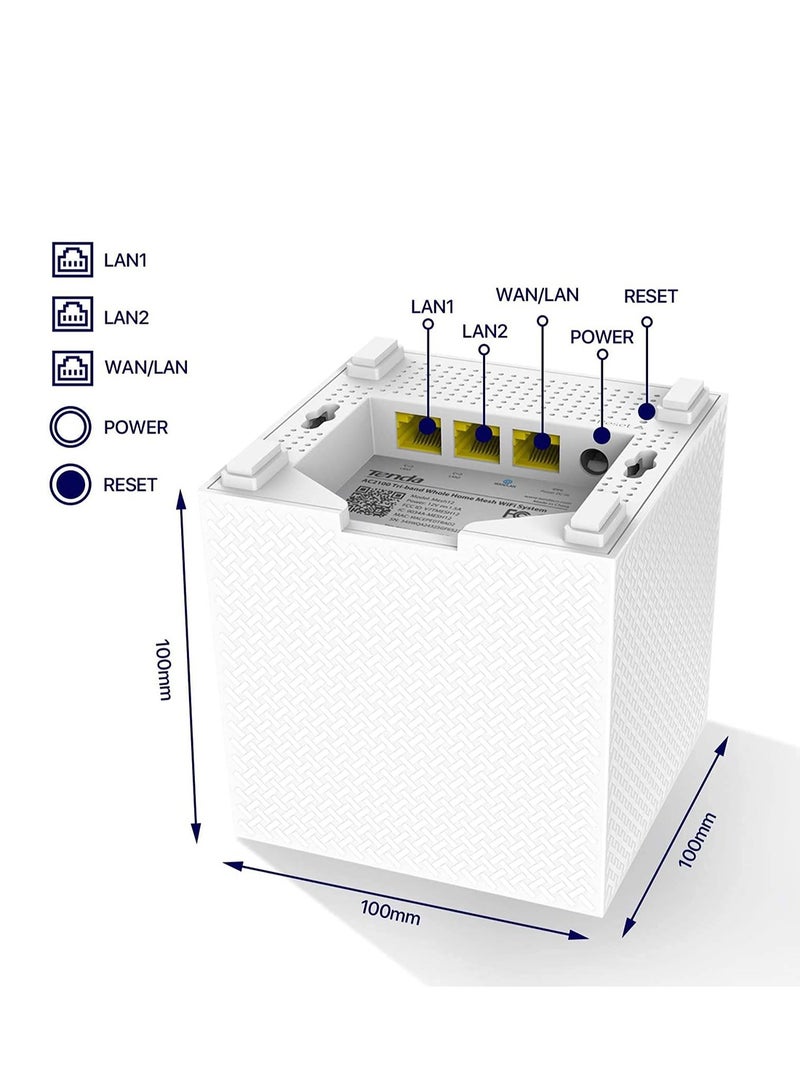 Tenda Mw12, Nova, Whole Home Mesh (3-Pack) White - Image 5