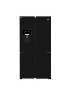 Beko REFRIGERATOR SIDE X SIDE 565 LITER NOFROST DIGITAL WITH WATER DISPENSER GNE134626BH Black  - Image 1