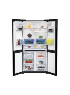 Beko REFRIGERATOR SIDE X SIDE 565 LITER NOFROST DIGITAL WITH WATER DISPENSER GNE134626BH Black  - Image 2