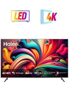 Haier 50 Inch 4K Smart TV | Android | HDR | Native 60HZ Refresh Rate - H50K800UG Black  - Image 1