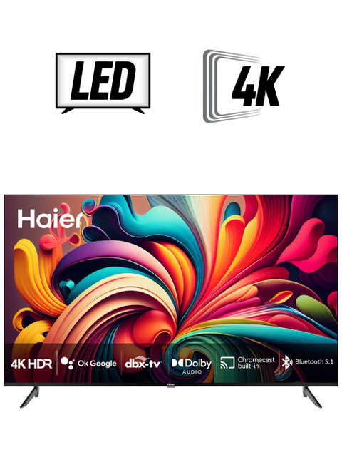 50 Inch 4K Smart TV | Android | HDR | Native 60HZ Refresh Rate - H50K800UG Black