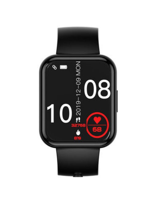 WT001 Smart Watch 1.91-inch HD Display With Bluetooth Call and Intelligent Health Monitoring 7 Days Battery Life IP67 Water Resistant - Black