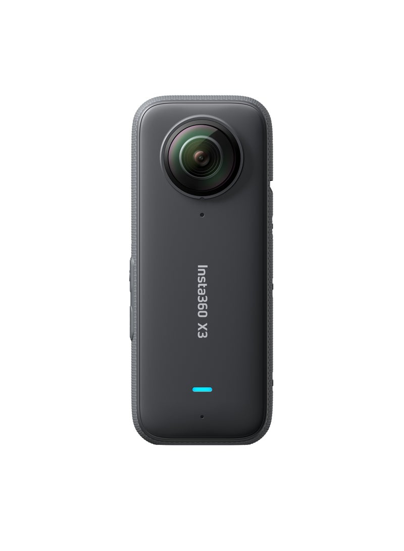 Insta360 - Insta360 X3 Waterproof 360 Action Camera With 1/2" 48MP Sensor 5.7K 360 Active HDR Video 72MP 360 Photo 4K Single Lens Stabilized 2.29-Inch Touch Screen - Image 1