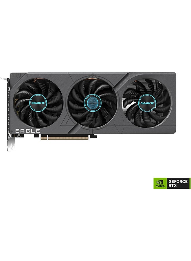 GIGABYTE - GeForce RTX 4060 Eagle OC 8G Graphics Card, 3X WINDFORCE Fans, 8GB 128-bit GDDR6, GV-N4060EAGLE OC-8GD Video Card Black - Image 1